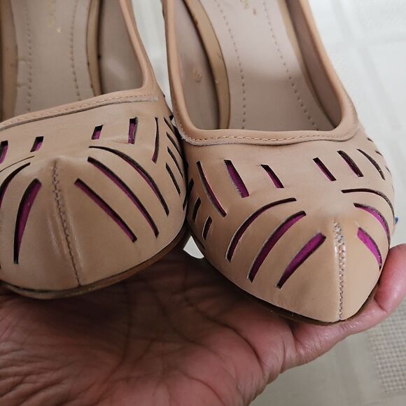 Beige and Purple Heels by BCBGeneration - Picture 7 of 16
